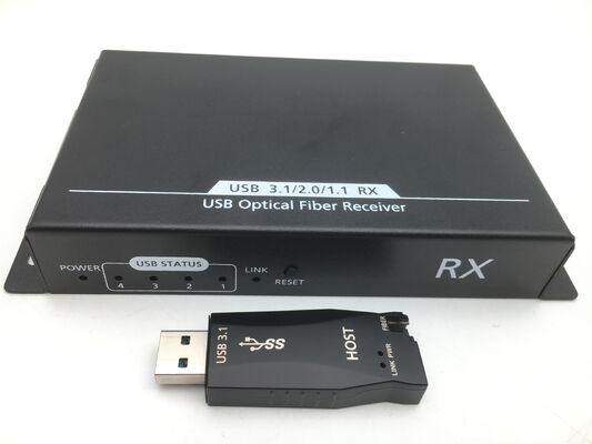 Επεκτατής USB 3.0 Οπτικής Ίνας με Απόσταση 300μ, Ταχύτητα 5 Gbps και USB Hub 4 Θυρών