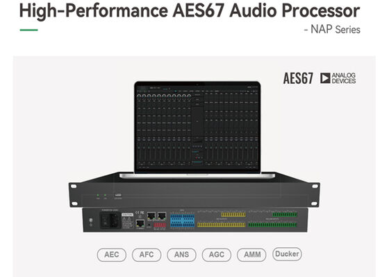 VINCAN NAP Series AES67 Network Audio DSP Processor με επεξεργαστή ADI SHARC 21489 και αυτόματη μίξη