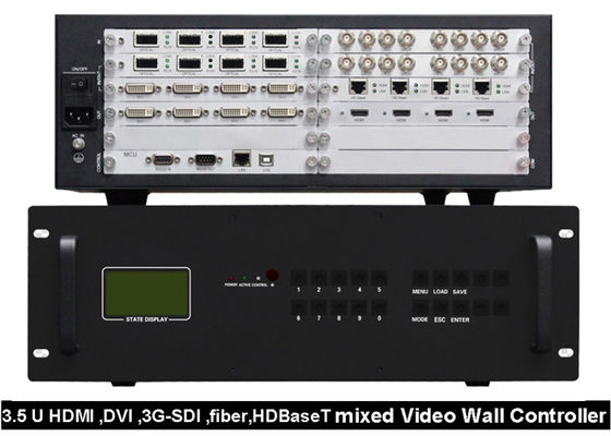 Επί παραγγελία ίνα HDBaseT ελεγκτών 3G SDI τοίχων HDMI DVI τηλεοπτική μικτό