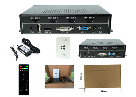 1080P 2x2 HDMI τηλεοπτικός τοίχων επεξεργαστής τοίχων ελεγκτών 1x4 HDMI τηλεοπτικός