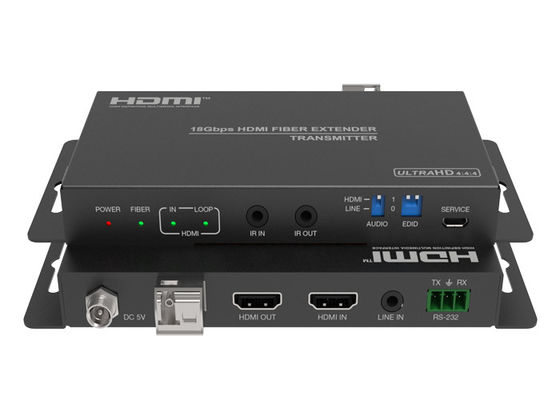 18Gbps 2,0 τηλεοπτικό HDMI πέρα από το διαλυτικό χρώματος ινών με την ακουστική εξαγωγή